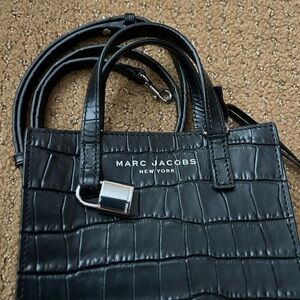 New Marc Jacobs black leather micro bag